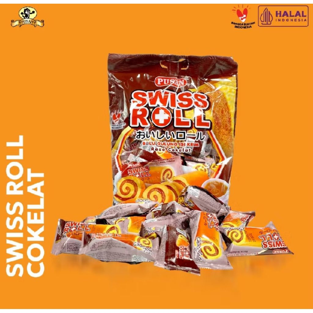 Pusan swiss roll isi (20pcs) beli 1 gratis 1