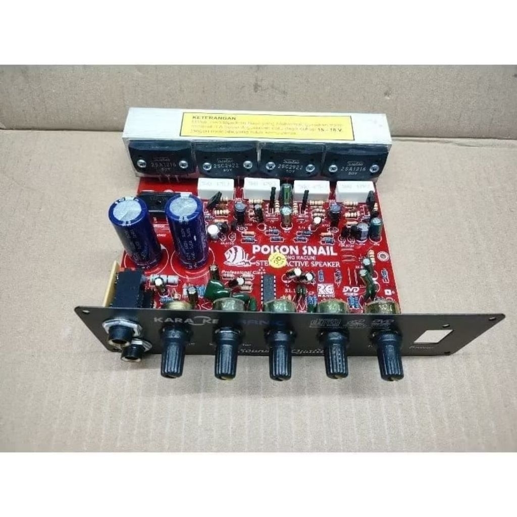 Kit aktif speaker subwoofer mic karaoke keong racun