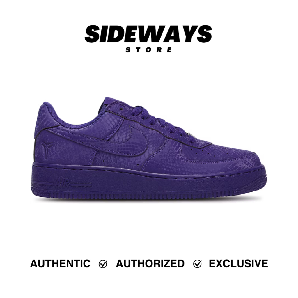 Nike Air Force 1 X Kobe Bryant Court Purple - 100% Original Guarantee