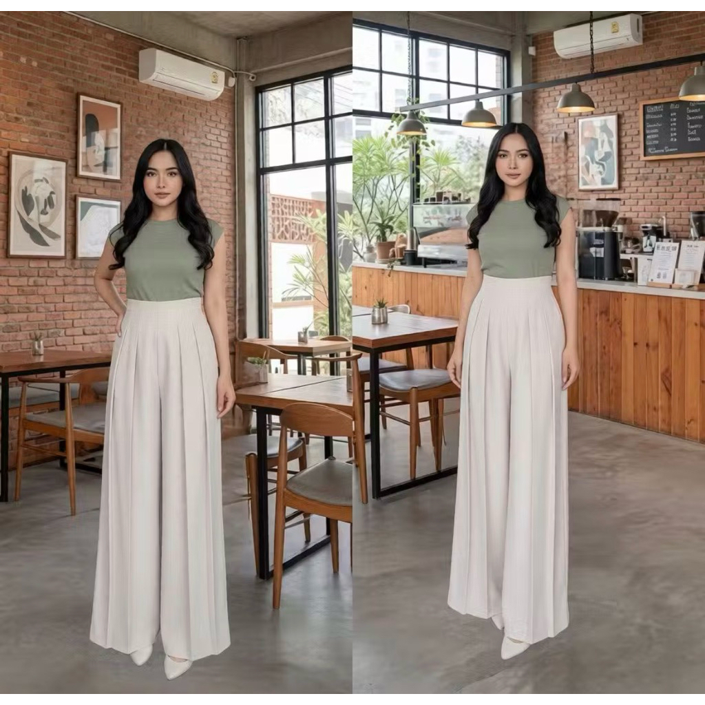 Lavie Pants Celana kulot wanita ~ Culote Palazzo Highwaist | Celana panjang wanita trend terbaru