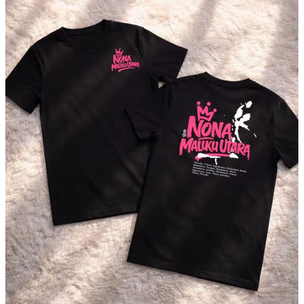 Kaos T-shirt NONA MALUKU UTARA Kaos Distro Unisex