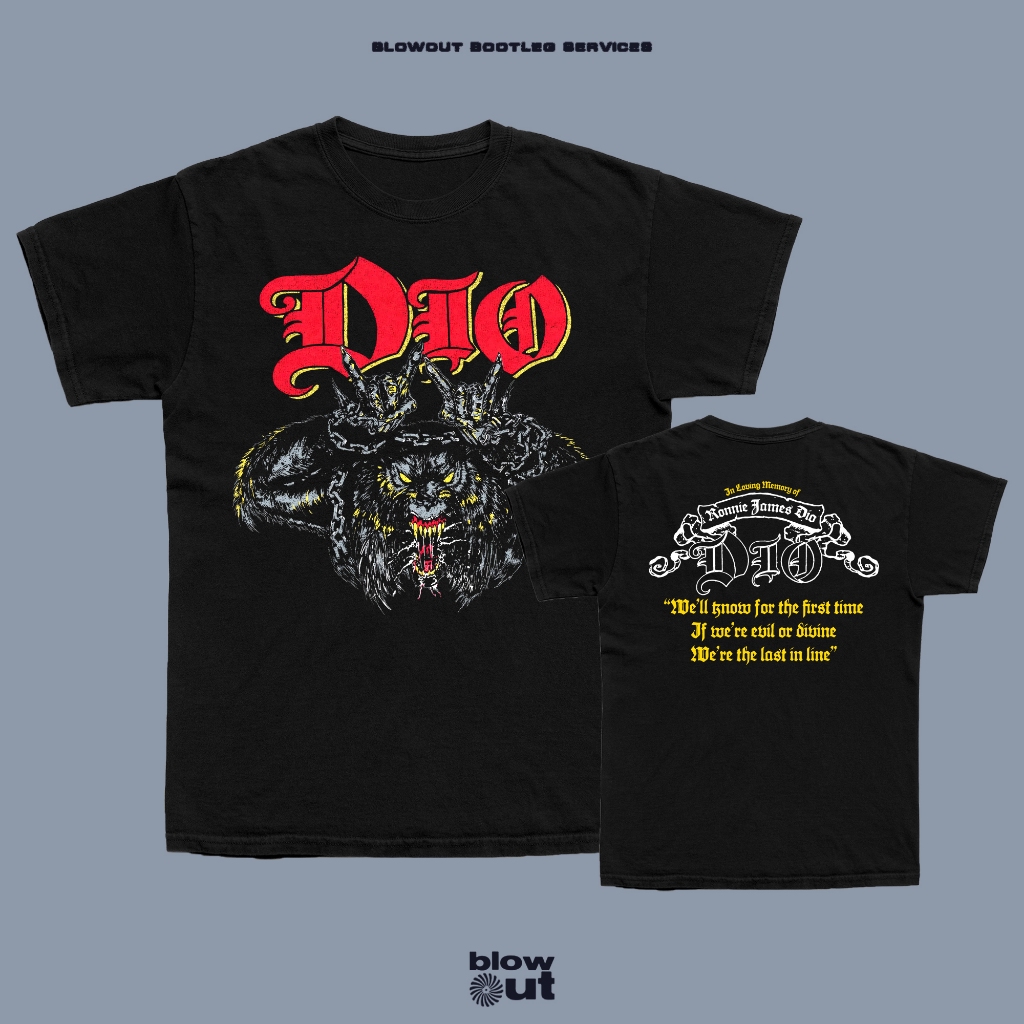 Kaos Band DIO - RONNIE JAMES DIO TRIBUTE T-Shirt Baju Band Metal