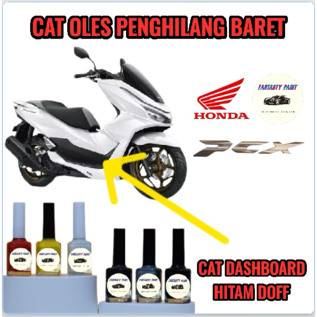 CAT OLES PENGHILANG BARET MOTOR HONDA ALL NEW PCX 2026 CAT DASHBOARD HITAM DOFF