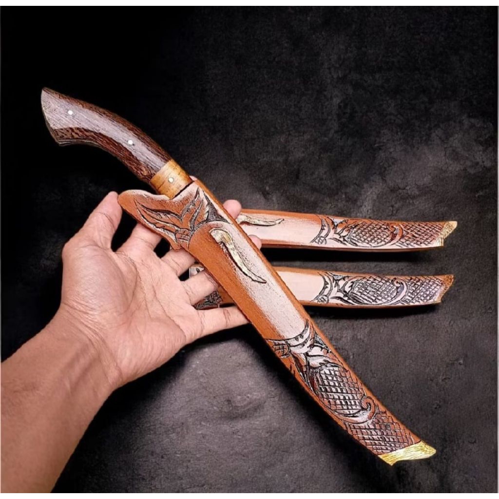golok sembelih zelsa ukir super tajam ASLI CIBATU