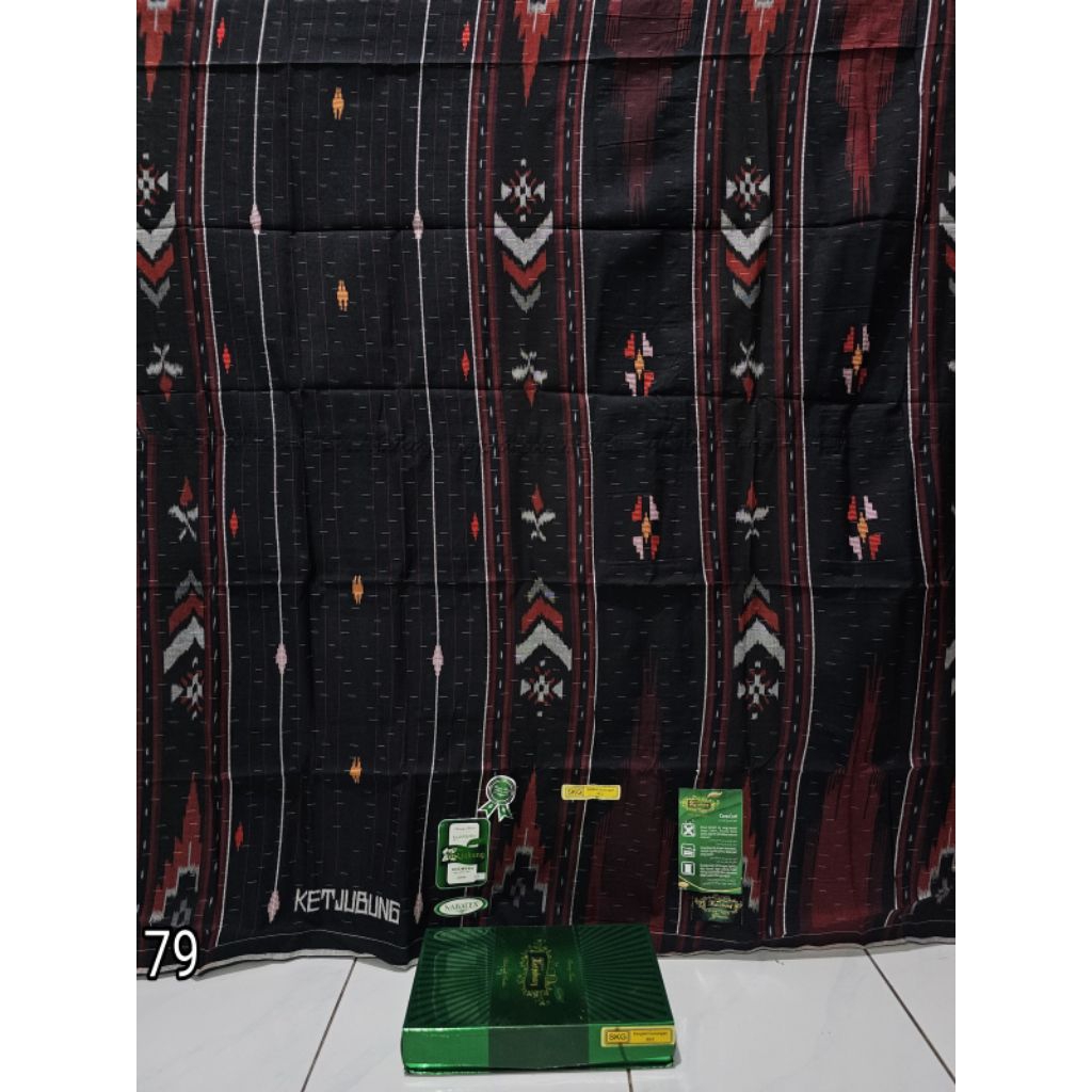 SARUNG KETJUBUNG SKG GREEN (JAHIT TENGAH)