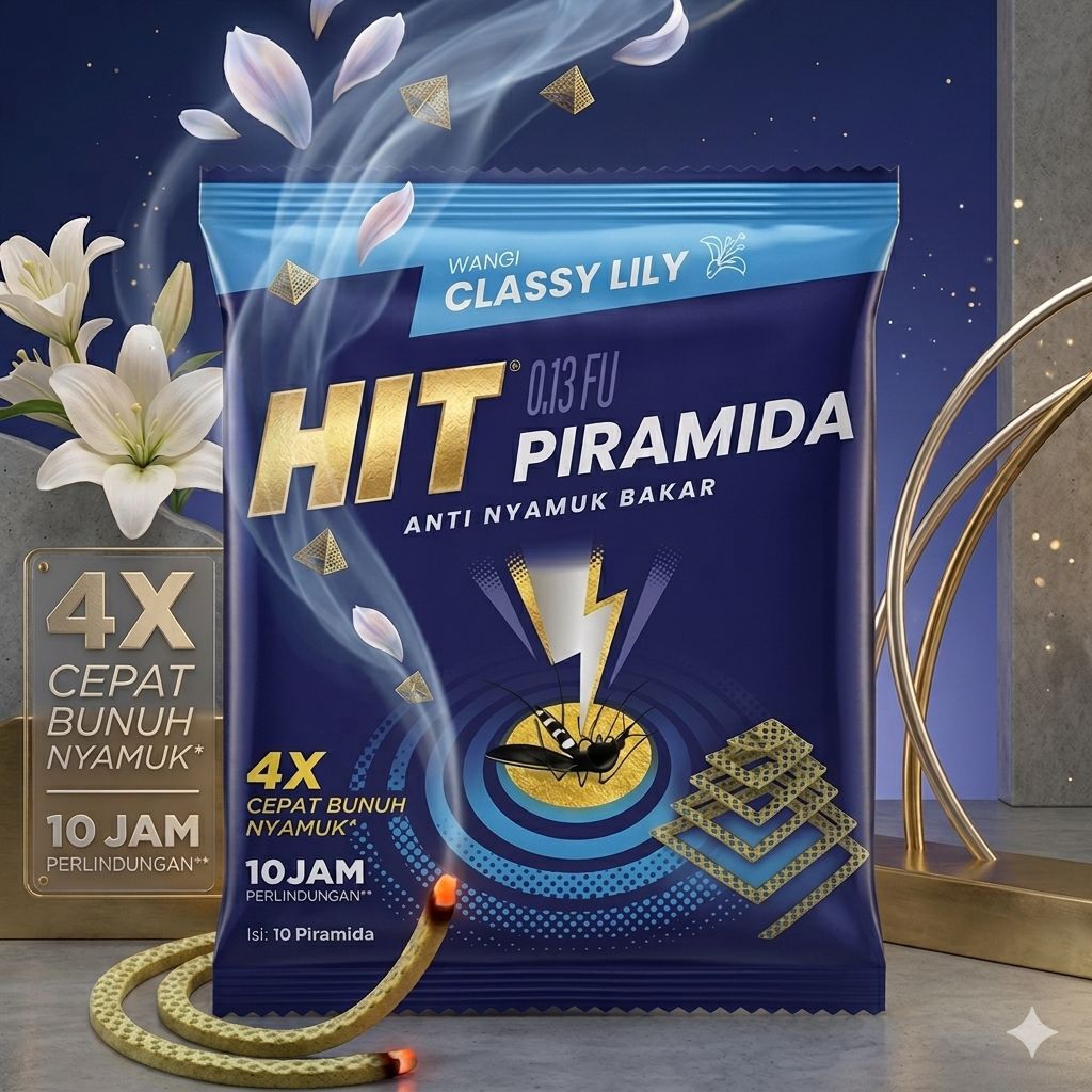 Hit Expert Piramida 10's / Obat Nyamuk bakar Piramida 10s