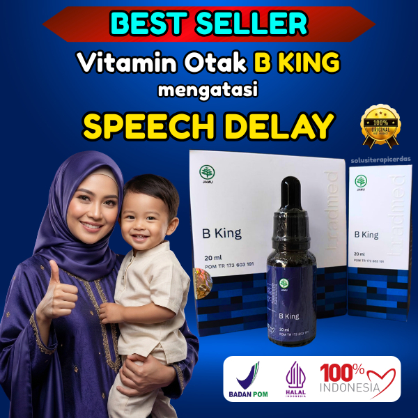 BKING Vitamin Otak Kecerdasan Anak Atasi Speech Delay & Daya Tahan Tubuh