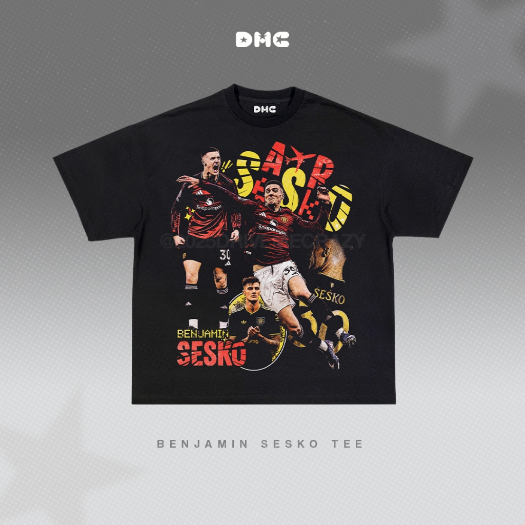 DMC Benjamin Sesko "Air Sesko" Manchester United Soccer Oversized T-Shirt