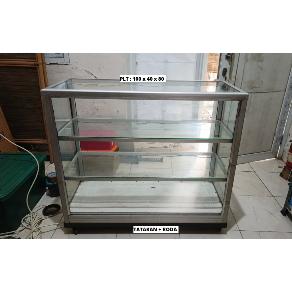 Etalase Kaca Seken  Harga Murah (Bekas)