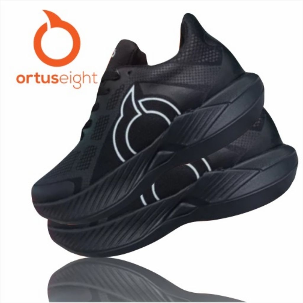 BESTPROMO Ortuseight Sepatu Running HG 2.0 Hitam Polos I Sepatu Sekolah Hyperglide 2.0 Sollar Marvel