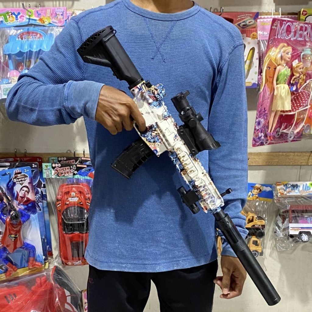 Mainan Anak Electric Water Gel Blaster Otomatis/Manual Aman Set Anak Outdoor Seru/Mainan Anak Tembak