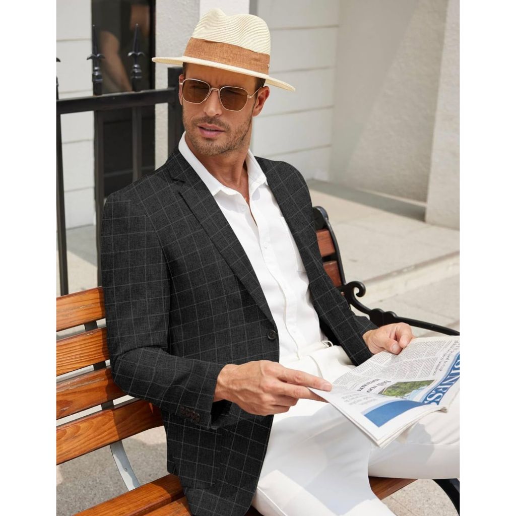 Jas Blazer Tartan Pria Formal SlimFit / Blazer Pria Kotak-kotak Longsleeve ORIGINAL