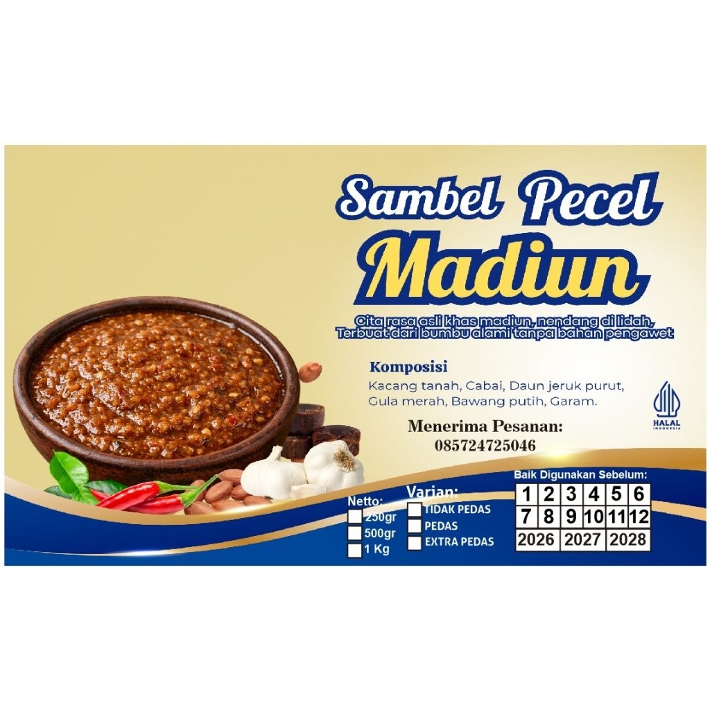 Sambel Pecel Asli Madiun (Sambel pecel khas Madiun Tanpa Kencur)