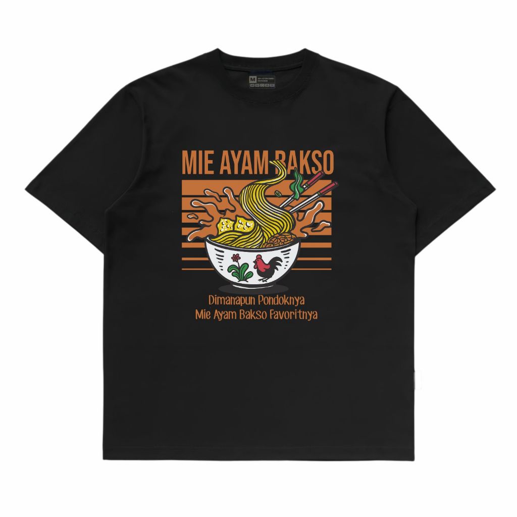 Kaos Distro Mie Ayam Bakso