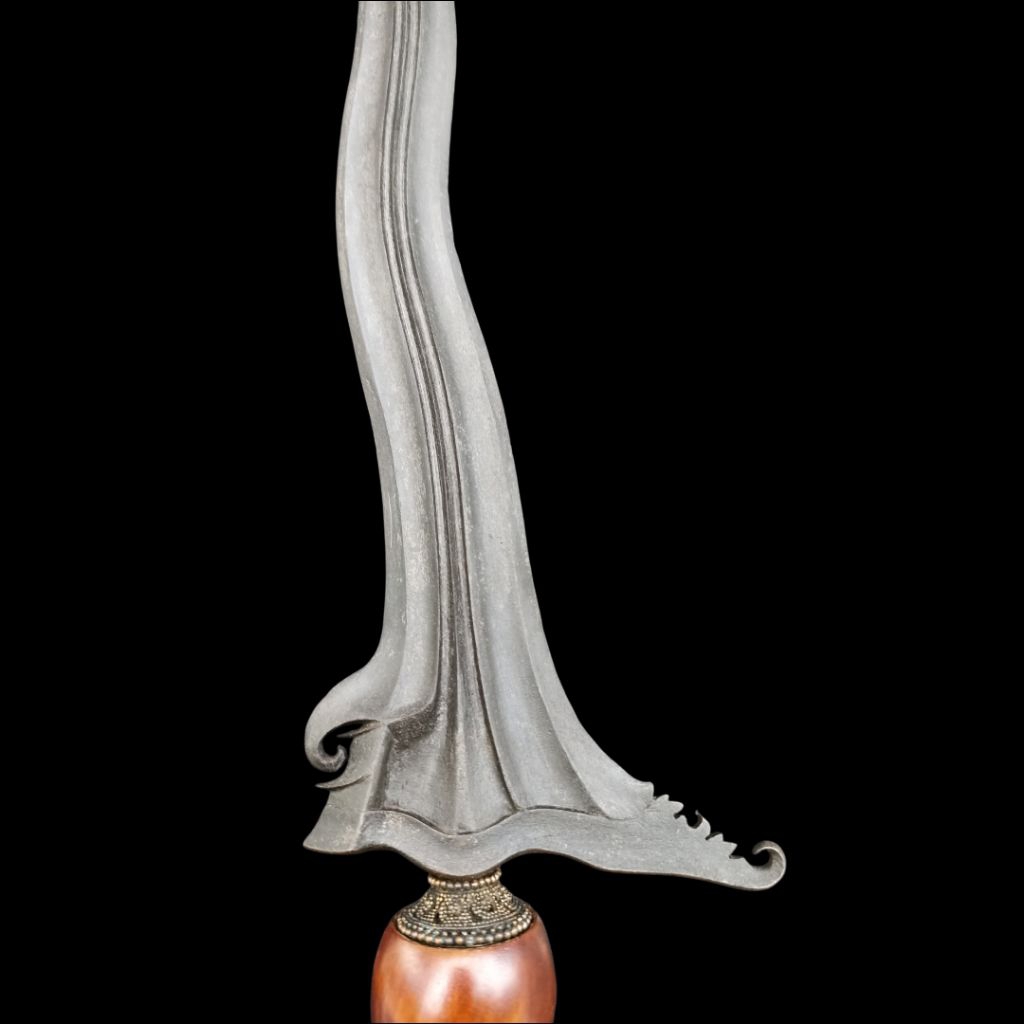 Keris Hanoman Luk 5 Gonjo Kelap Lintah (Langka) Masterpiece Eks Kolektor