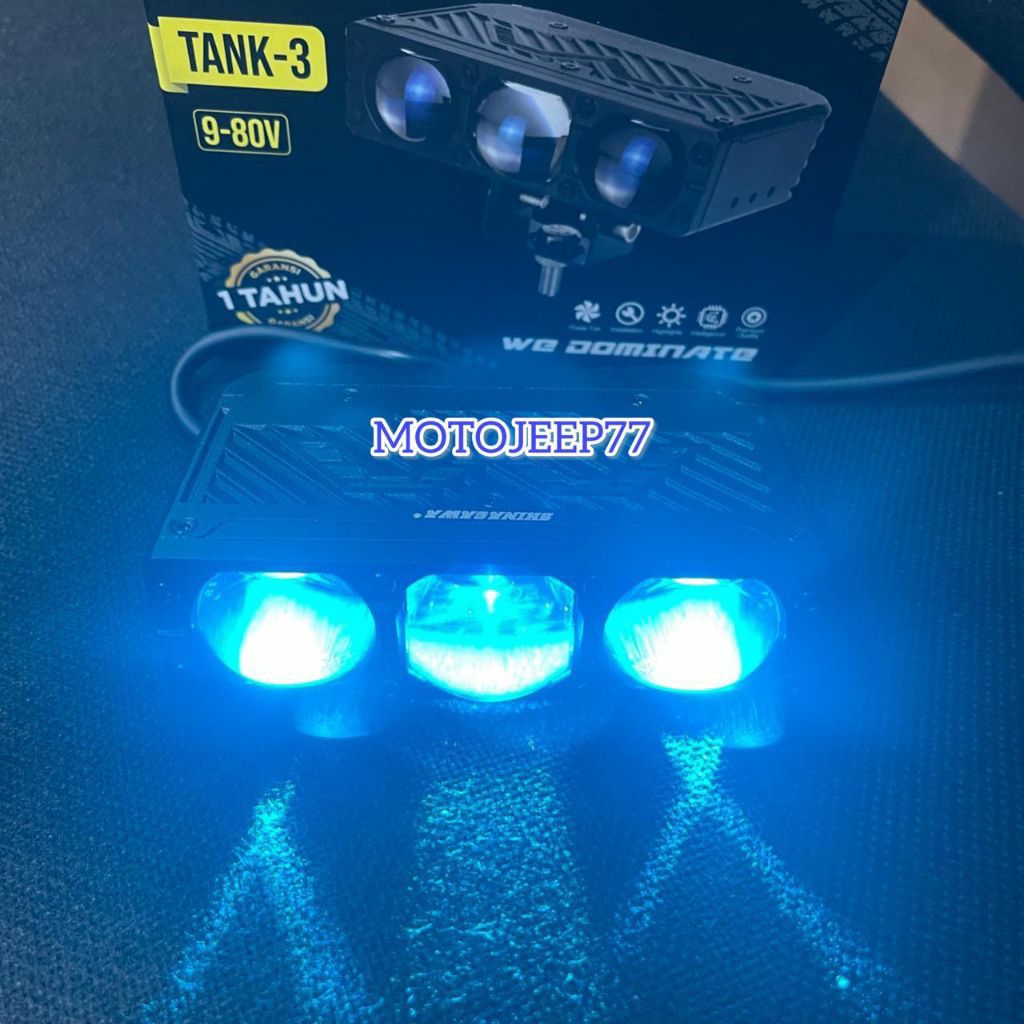 Lampu Tembak Laser Biled 3 Mata Slim Pluss Devil Shinagawa