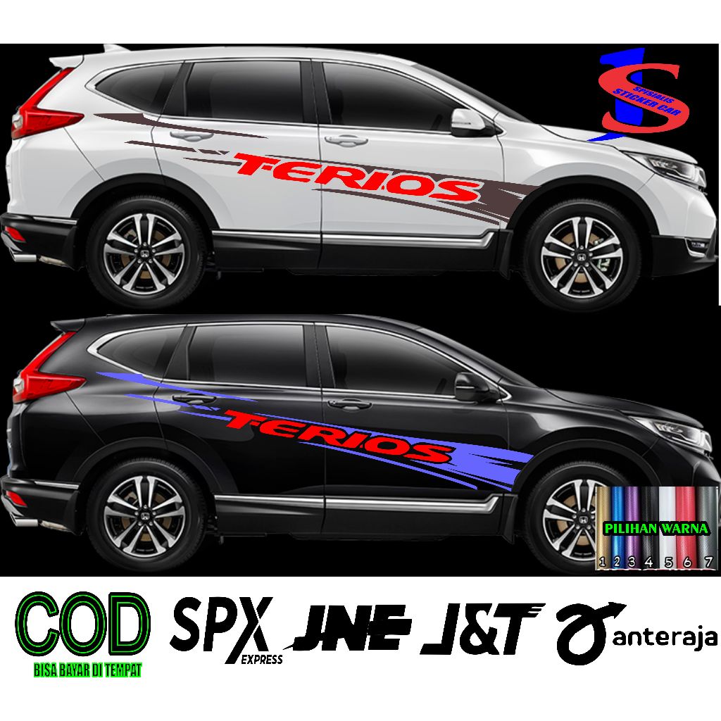 stiker mobil daihatsu terios list cutting stiker mobil terios promo stiker cutting terbaru