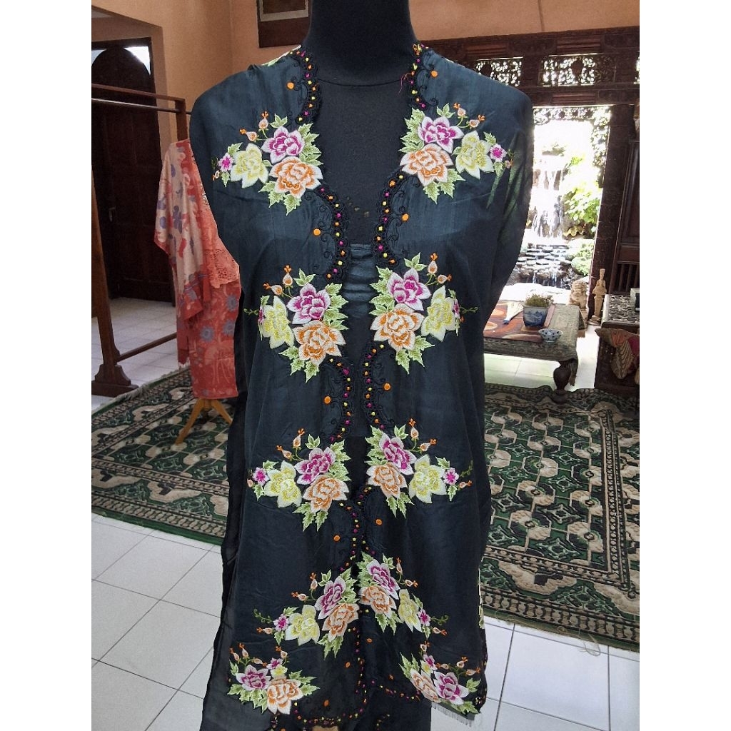 Bahan Kebaya Bordir/Bahan Kebaya Bordir Encim/Bahan Kebaya Encim/Bahan Kebaya Bordir Panjang/Bahan K