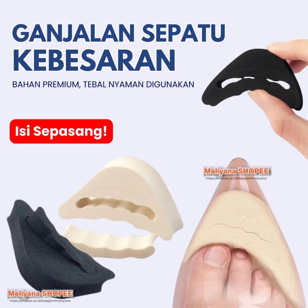 GANJALAN SEPATU KEBESARAN PENGGANJAL SEPATU INSOLE SEPATU PRIA DAN WANITA