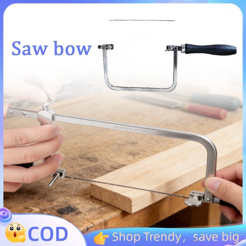 1set Gagang Gergaji Mata Gergaji Perhiasan Gagang Gergaji Kecil Multifungsi Gergaji Besi Kecil