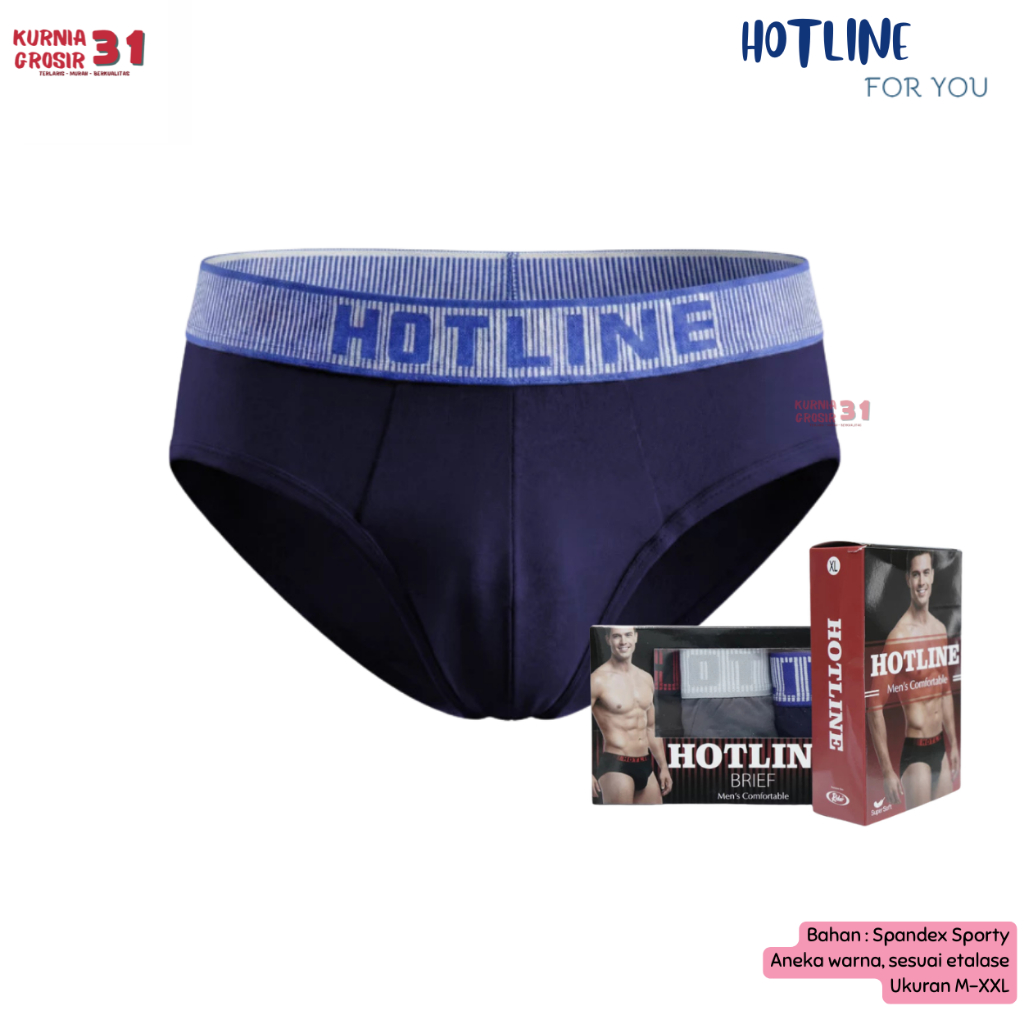 [ISI 3] Celana Dalam Pria HOTLINE 883 Ukuran M-XXL / Pakaian Dalam Pria