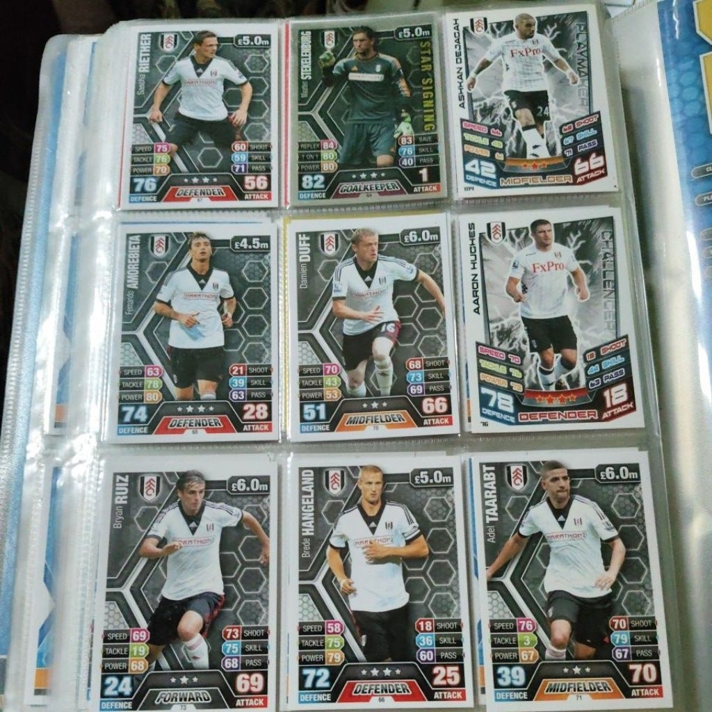 kartu bola 2013/2014 man of the macth club fulham germany