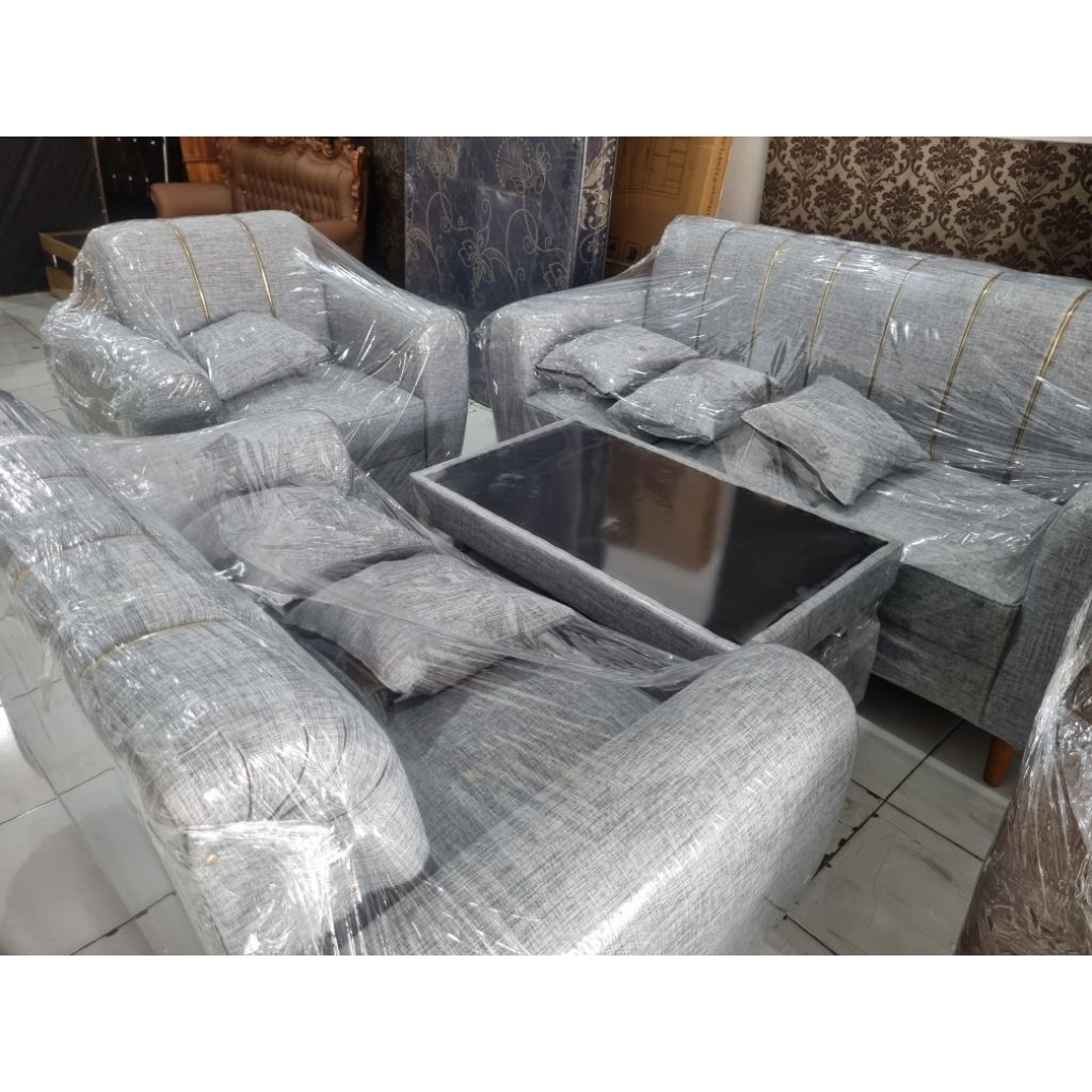 SOFA MINIMALIS 321 /SOFA MINIMALIS RETRO/SOFA RETRO 321+MEJA