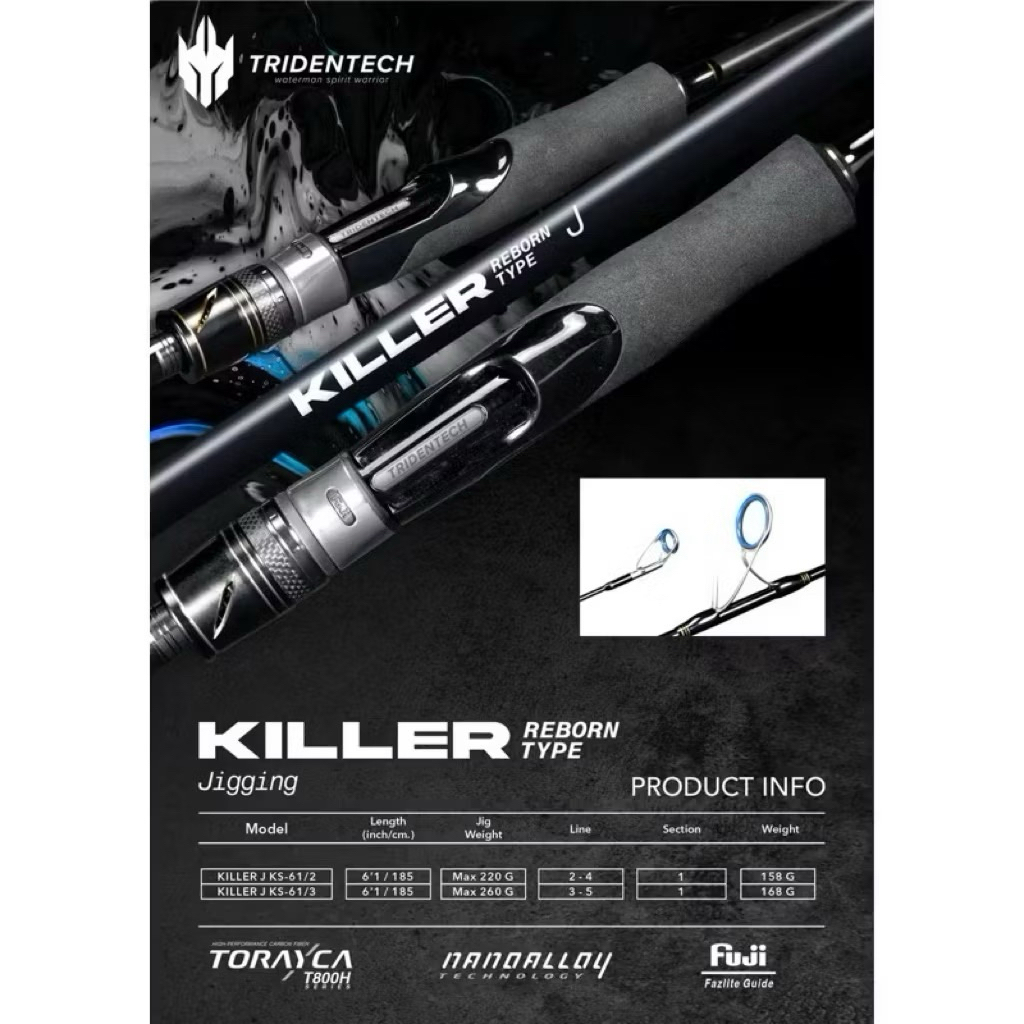 Joran Tridentech Killer | Reborn Type | Slow Jigging | Jigging | KS SPINNING | KC OVERHEAD