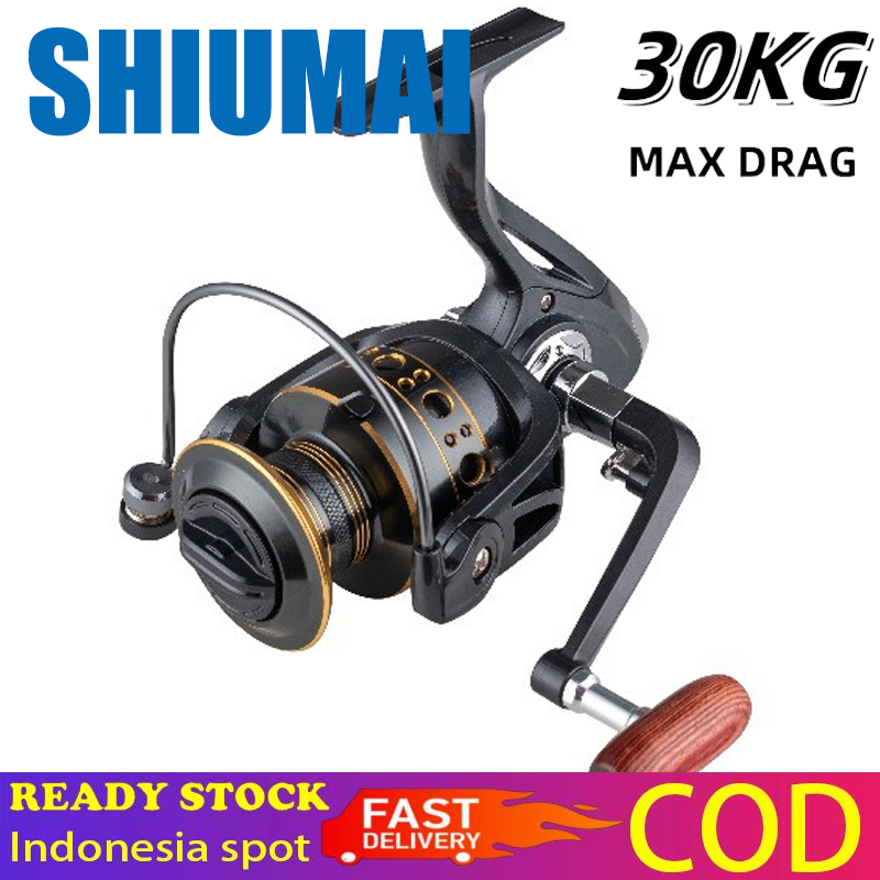 Reel Pancing SHIUMAI BK 2000 – 7000 Saltwater Reel Fishing Murah Kuat Power Ril Pancing Murah