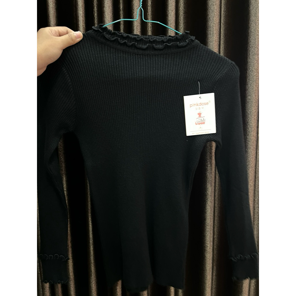 Manset rajut//Narra manset//Manset hitam//Atasan rajut//Baju rajut//Manset rajut import