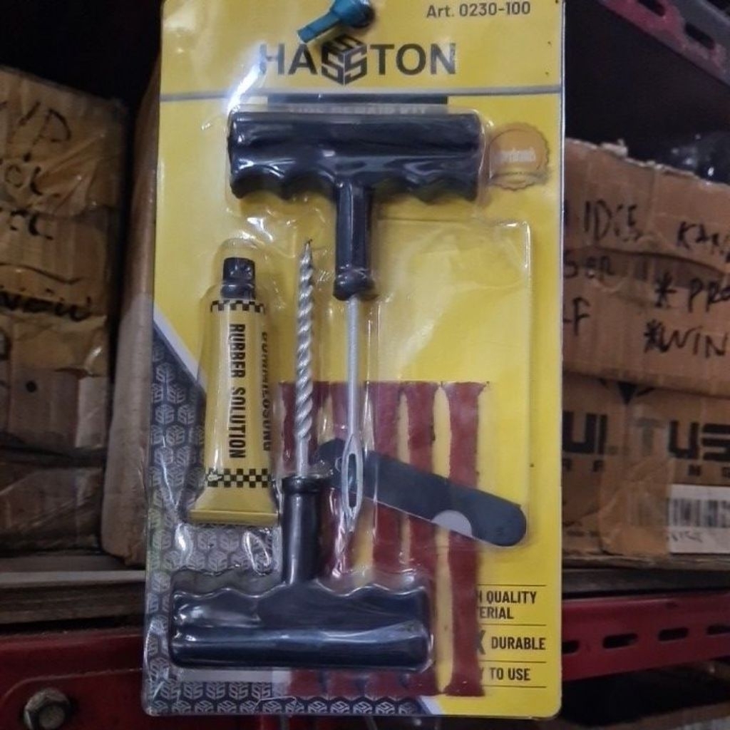 Alat tambal tubles tempel ban tubles Haston komplit