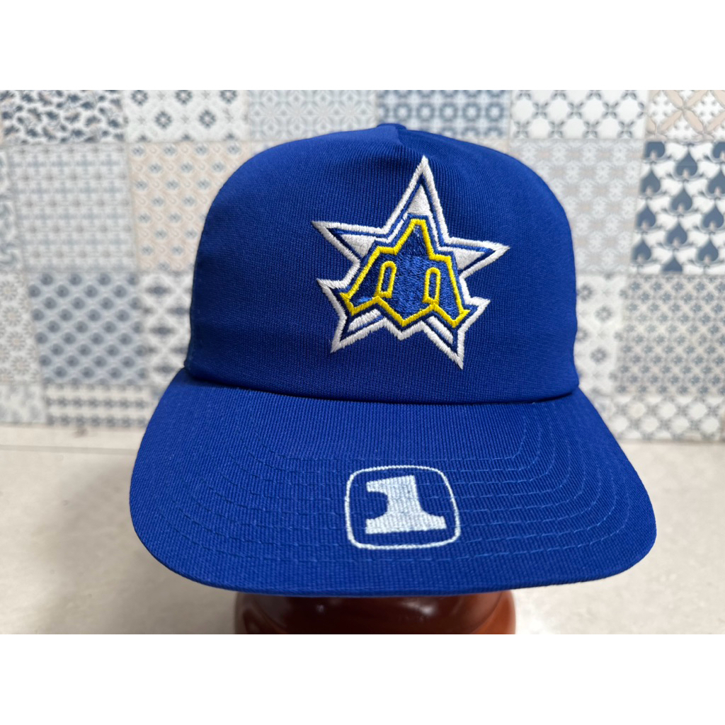 Topi Second Brand Branded Seattle Mariners By Vintage MLB Original Full Tag Trucker Biru