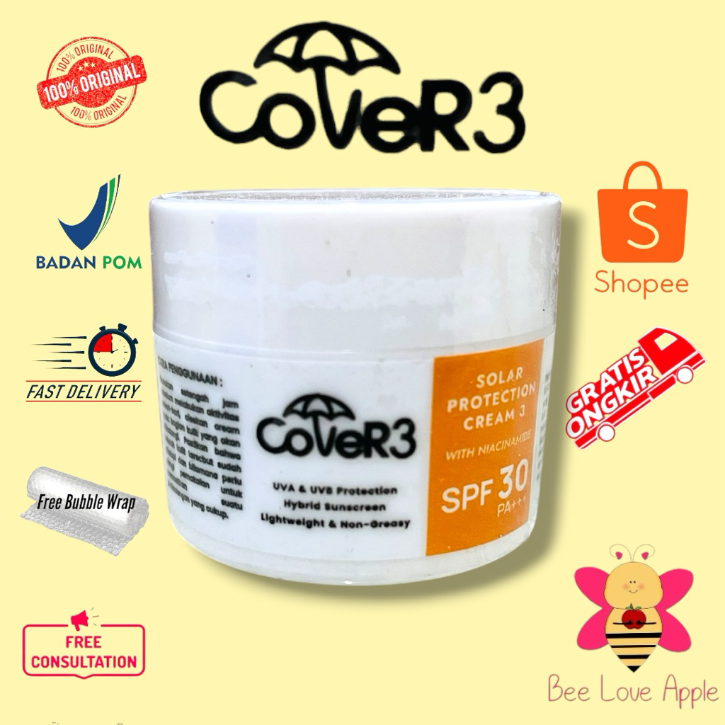 Cover 3 Solar Protection 3 Niacinamide - Sunblock SPF 30