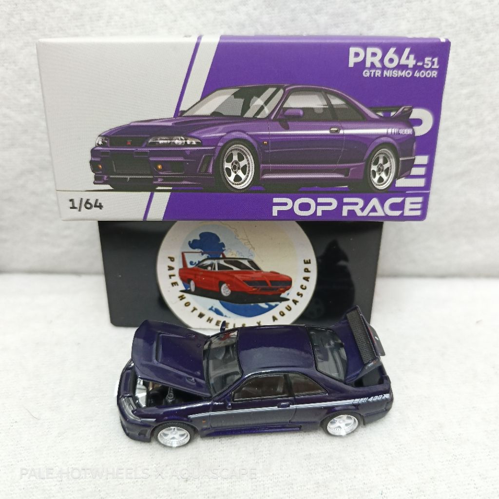 POP RACE NISSAN GTR NISMO 400R MIDNIGHT PURPLE UNGU P64-51