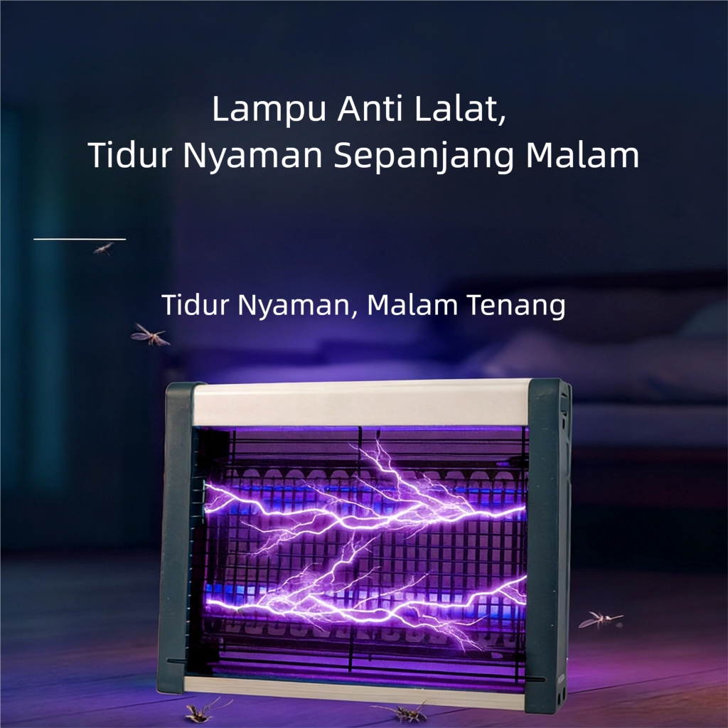 Perangkap Nyamuk Listrik UV Hemat Daya Aman Ibu Bayi, Tanpa Asap Kimia, Cocok Rumah & Restoran
