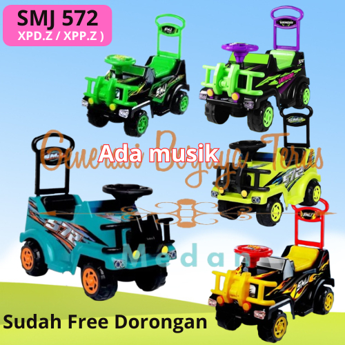 MAINAN ANAK LAKI LAKI MOBIL DORONG SMJ 572 / MOBIL DUDUK ANAK