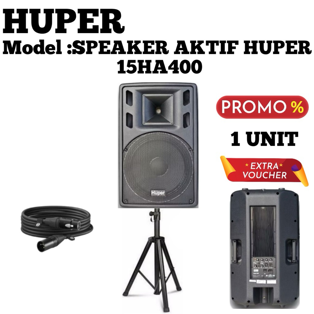 Speaker Aktif Huper 15Ha400 Original Speaker aktif 15inch Huper 15ha400