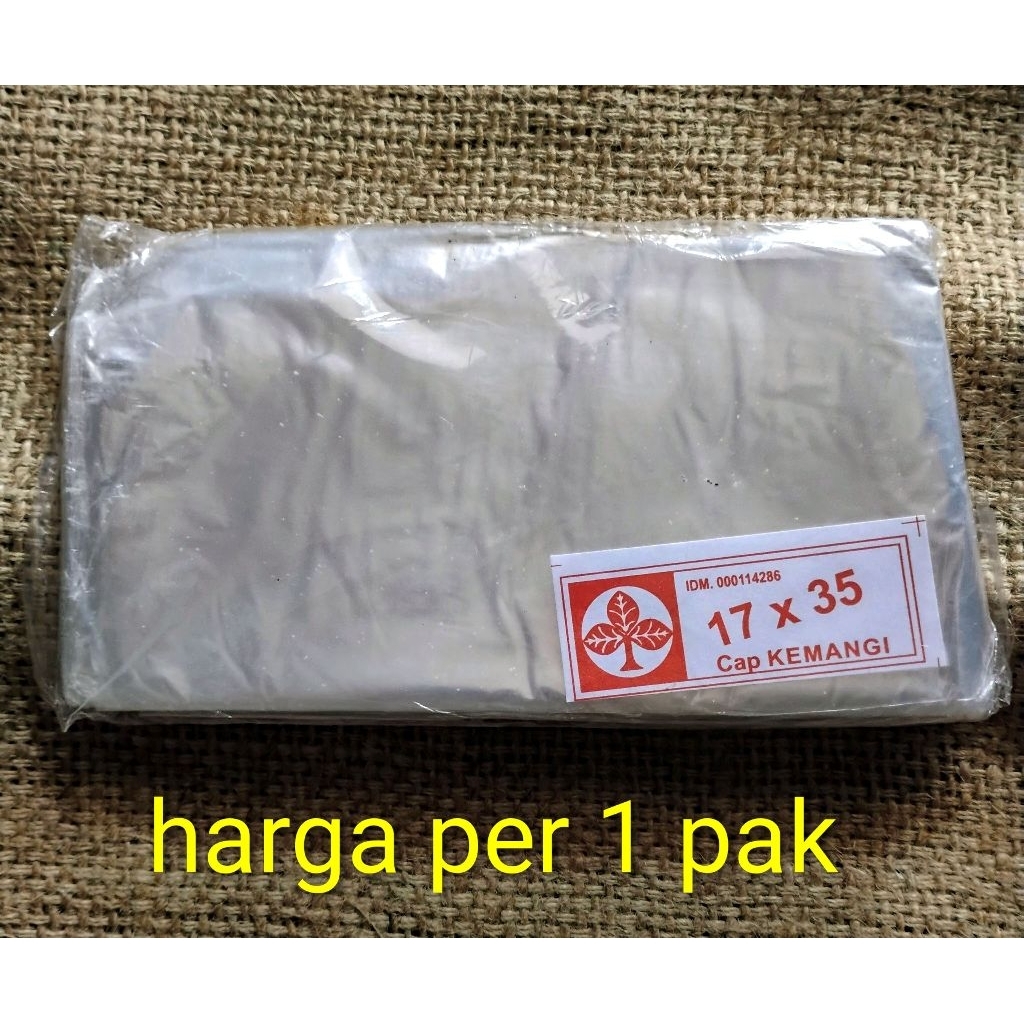 PLASTIK TAHU TEMPE 17X35 PLASTIK PP BENING TIPIS 17X35