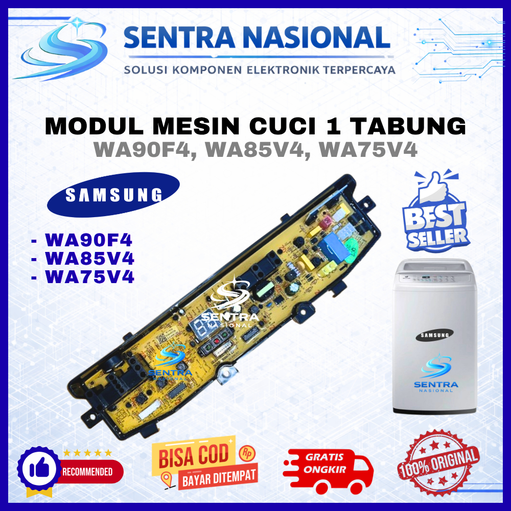 Samsung Modul PCB Mesin Cuci WA90F4 WA85V4 WA75V4 | Mainboard Mesin Cuci Samsung WA90F4  | Mainboard