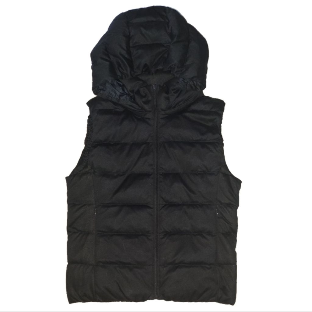 uniqlo hoodie padded vest ladies navy L