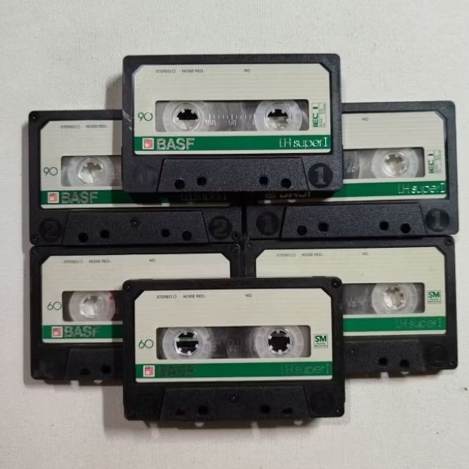KASET PITA KOSONG BASF SUPER C90 C60 (15KASET)