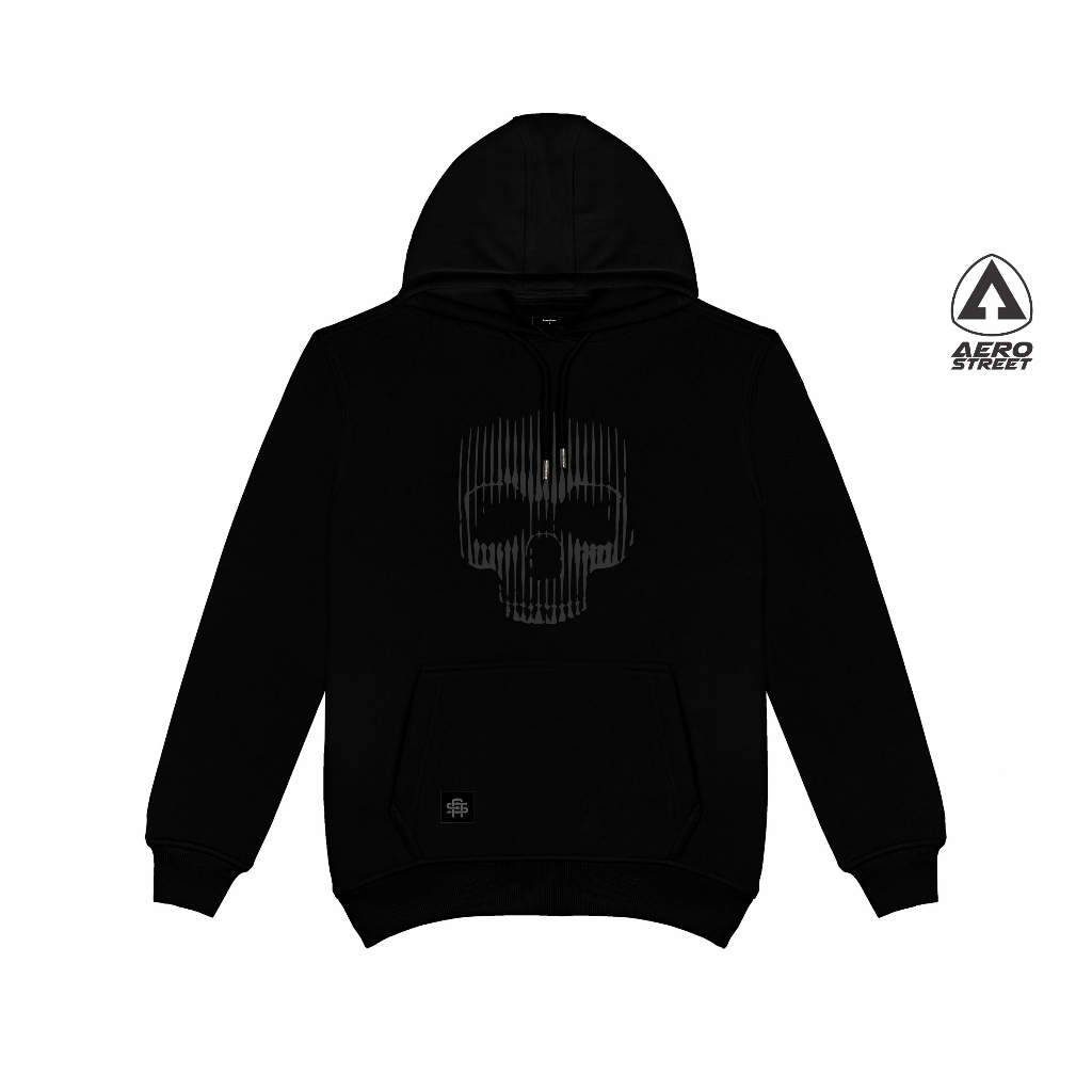 Aerostreet Immortalitty Hoodie Pria Hitam Jaket Sweater Cowok Men Streetwear Sporty Lembut Nyaman