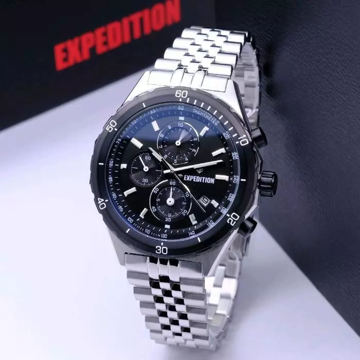 ORIGINAL Jam Tangan Pria Expedition E Garansi Resmi 1 Tahun RANTAI Stainless NW 6402 6837 6839 6605 