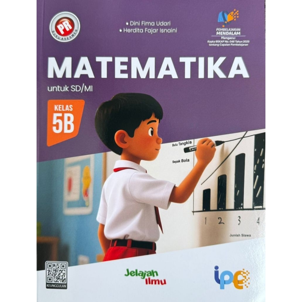 Buku PR matematika kelas  5 SD semester 2. Intan Pariwara. Kurikulum Merdeka