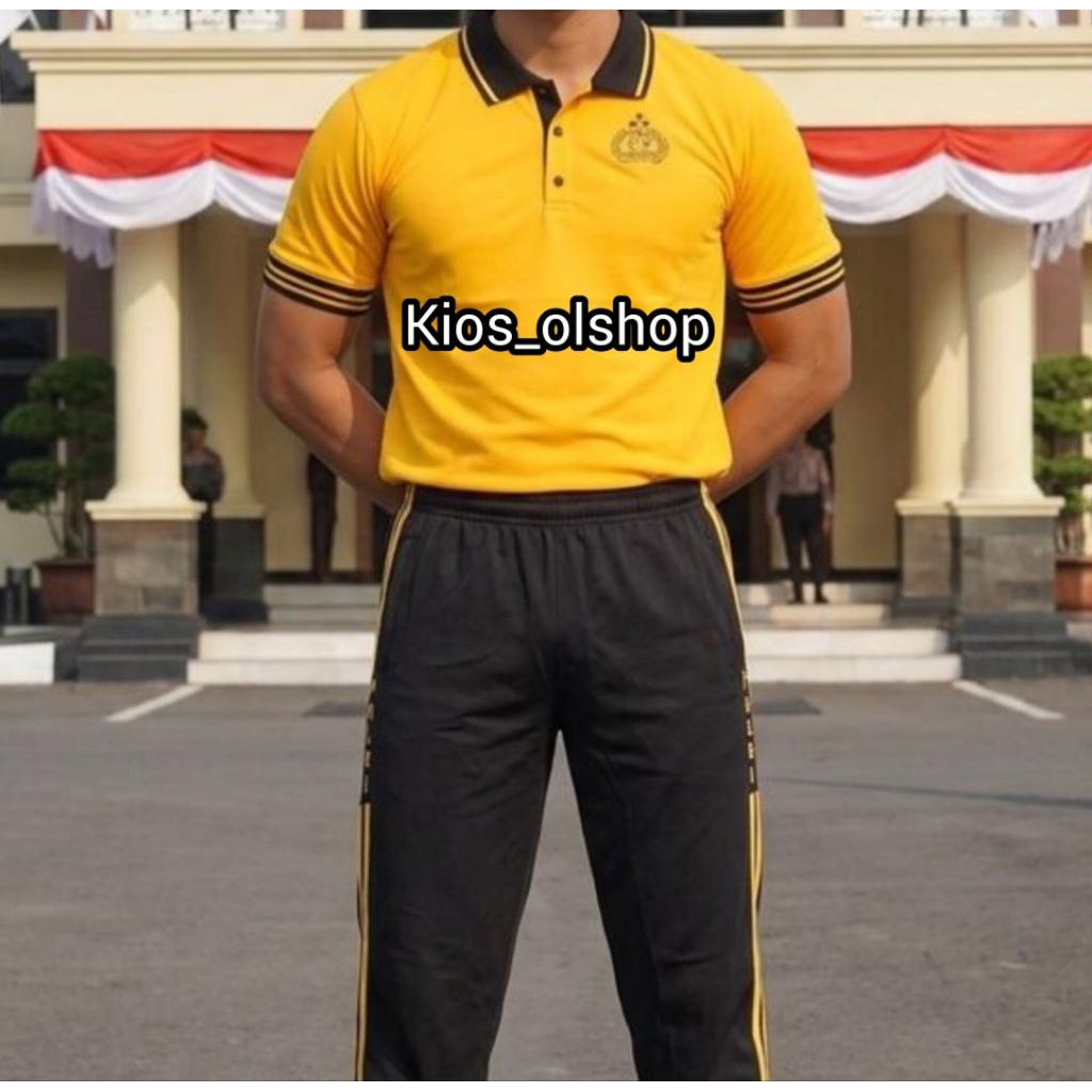 Setelan training seragam olahraga jatah mabes polri original