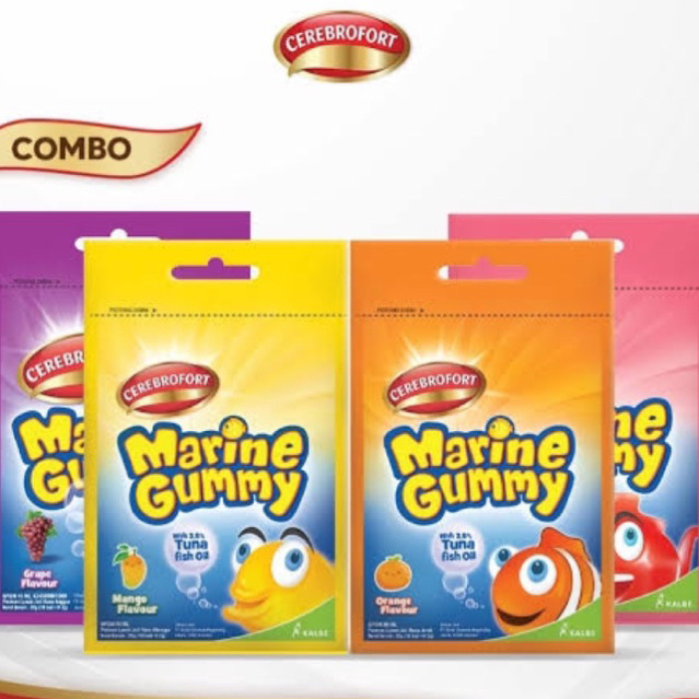 Cerebrofort marine gummy 20g - cerebrofort multivitamin anak - cerebrofort marine gummy - vitamin gu