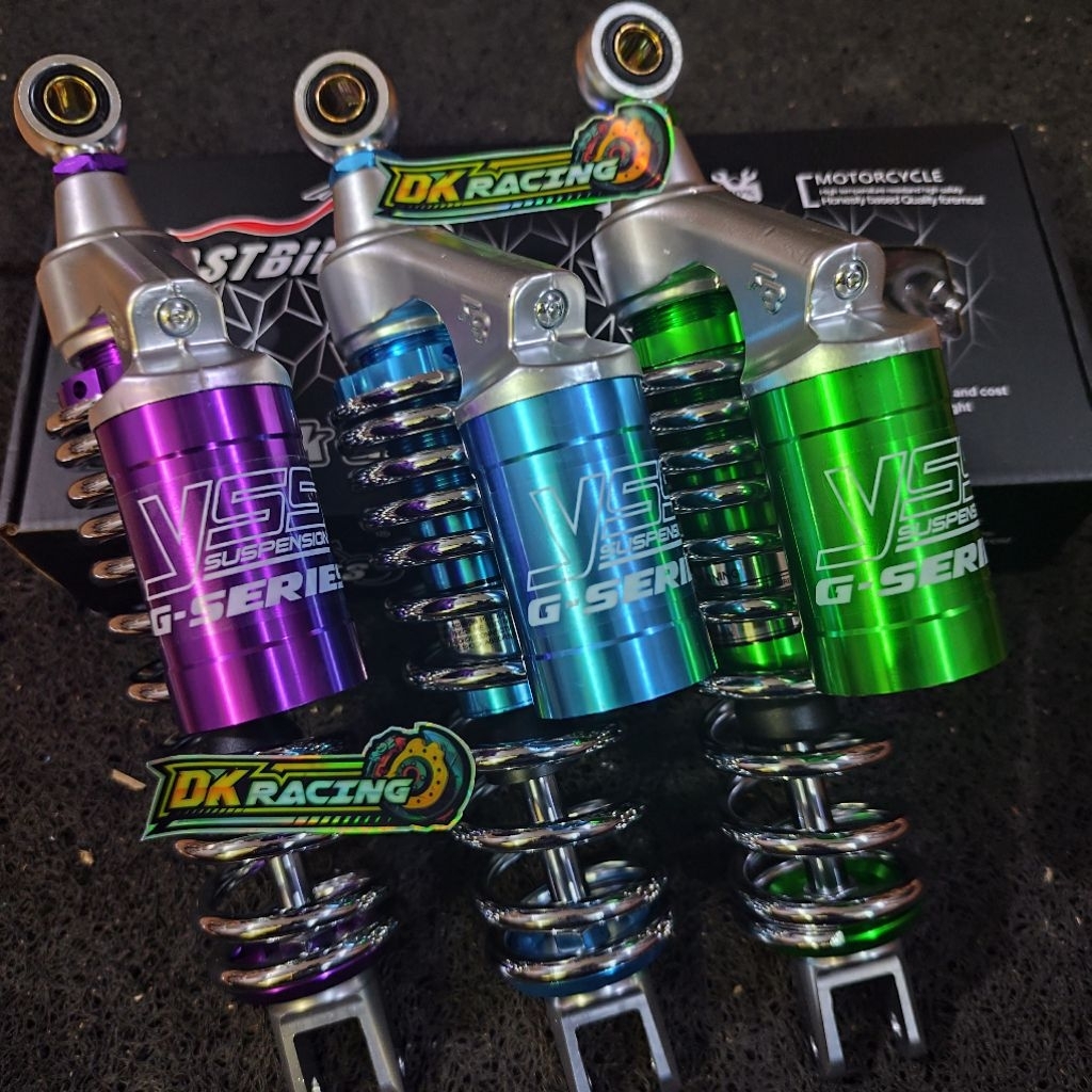 SHOCKBREAKER SHOCK BELAKANG VARIO 125 VARIO 150 TABUNG MODEL COPY YSS BLACK SERIES UKURAN 330MM DAN 