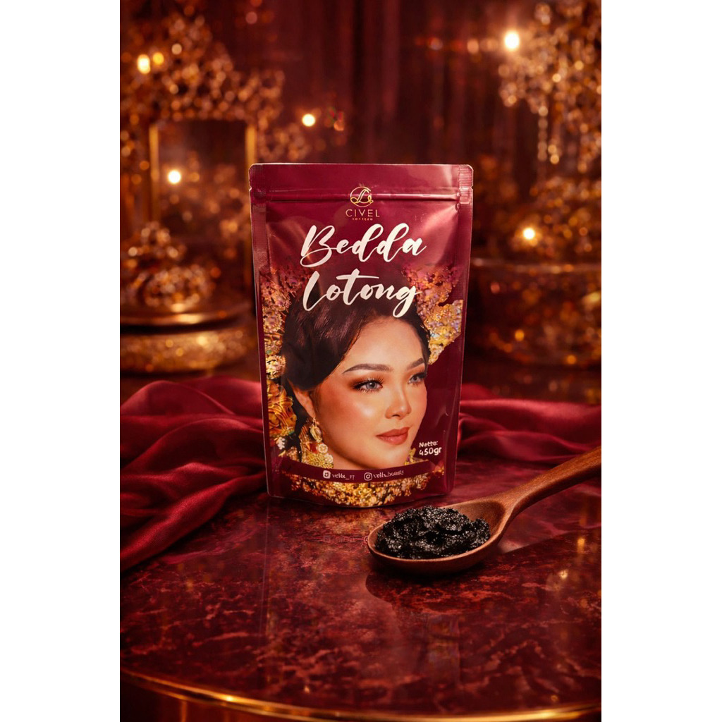 Lulur Bedda Lotong Civel Vells Beauty 450gr Mencerahkan BPOM
