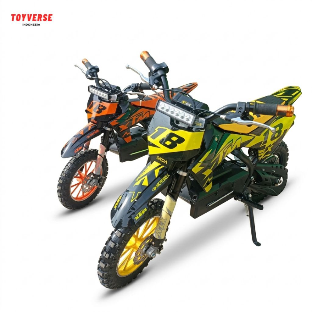 Motor Trail Anak Elektrik Heavy Duty untuk Rental - Mainan Motor Aki Cross Kuat & Tahan Lama