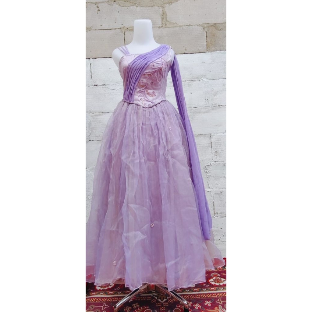 Gaun/Dress Pesta Fairy Lilac Cantik - Prom - Pesta - Party - Brithday - Photoshoot - Bridesmaid - Ko